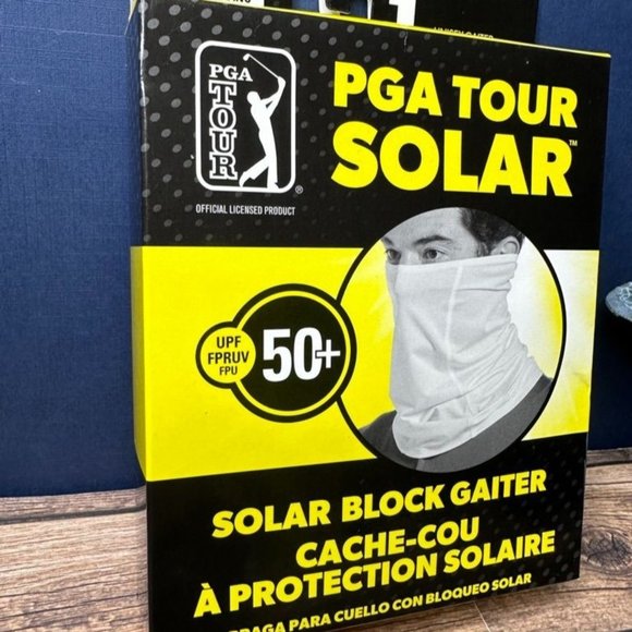 NWT PGA Tour Golf UPF50 Solar Block Gaiter Size S/M (White) *UNOPENED* - Picture 6 of 11